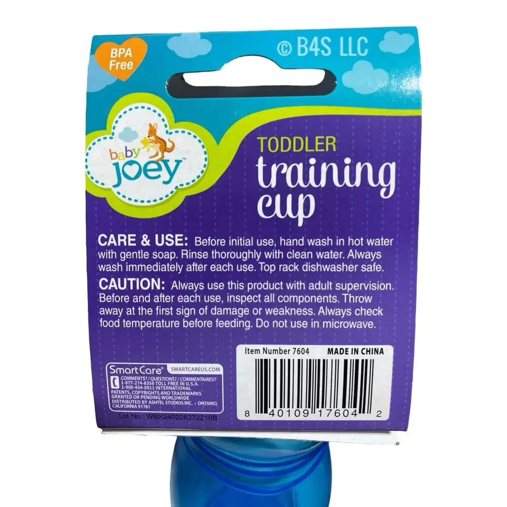 Baby Joey Toddler Training Cup Set of 2 Spill Proof Sippy Cups
